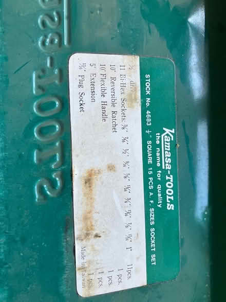 Photo of free Socket set (Kidlington OX5) #2