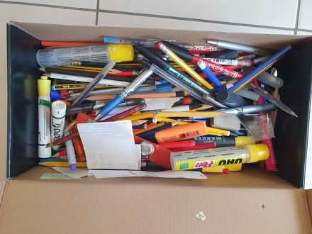 Photo of free pens, pencils, glue etc (Forhill B38) #1
