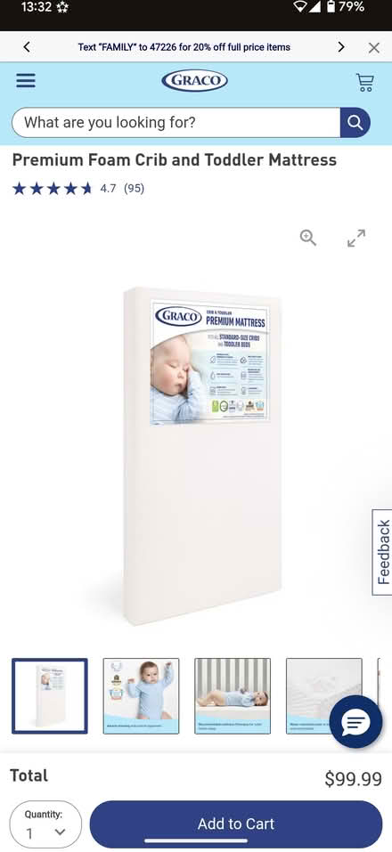 Photo of free Graco Crib Mattress (East Watertown, near Filipello) #1