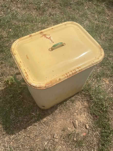 Photo of free Ceramic sink and enamel bin (Bayston Hill) #2