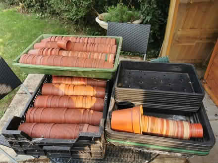 Photo of free Assorted flower pots and trays (CO13) #2