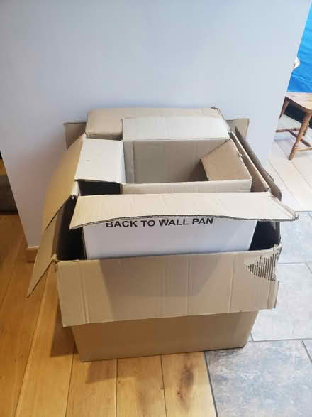 Photo of free 3 large strong cardboard boxes (CH49) #1