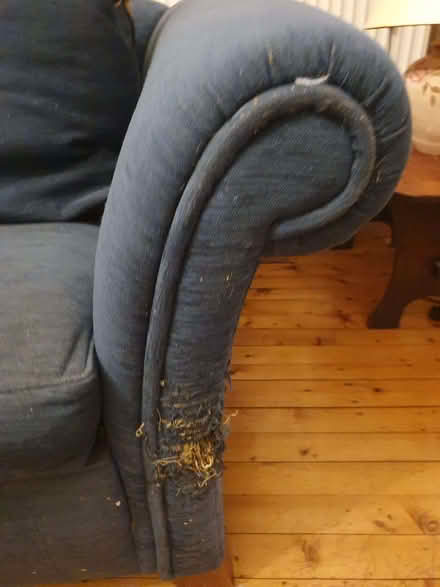Photo of free Blue 3 seater sofa (Comely Bank EH4) #1