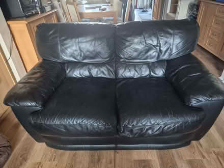 Photo of free Black leather 2 seater and 3 seater sofas (West Drayton UB7) #2