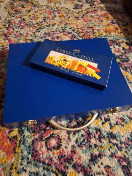 Photo of free Set of water colour pencils in carry case and soft pastels. (Canford Heath BH17) #1