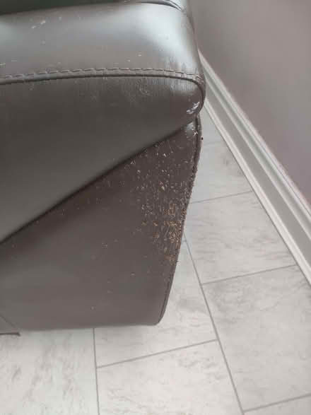 Photo of free Brown Leather corner sofa (Nooklands PR2) #2