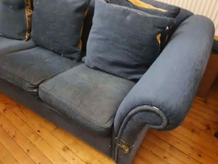 Photo of free Blue 3 seater sofa (Comely Bank EH4) #3