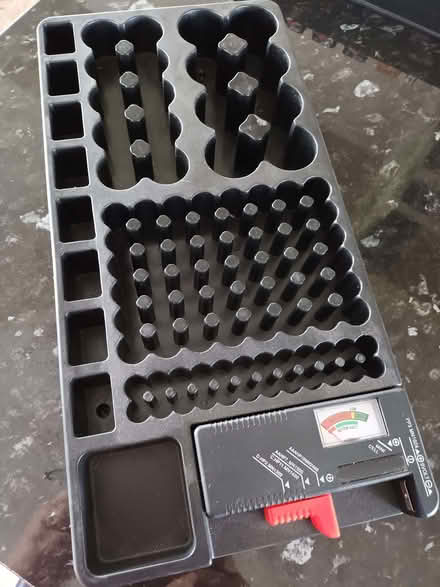 Photo of free Battery storage tray with, battery tester. (Kirkoswald CA10) #1