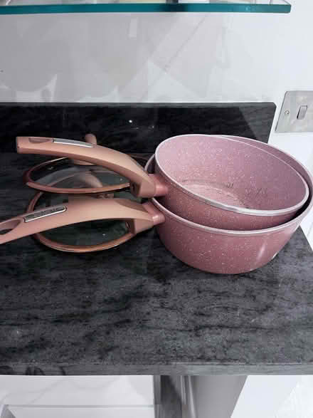 Photo of free Saucepans with lids (Leatherhead KT22) #1