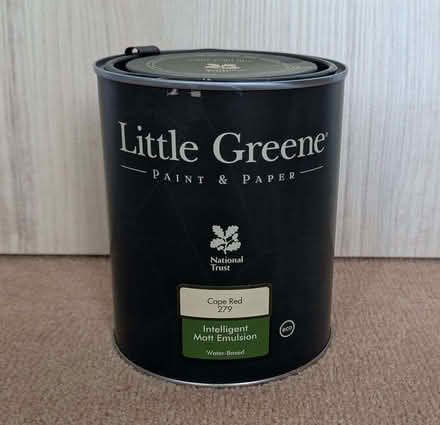 Photo of free 1L Little Greene "Cape Red" interior wall paint (Lee SE12) #1