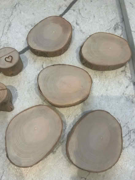 Photo of free Wood/bark tea light holders& decor (Shepperton, TW17) #3