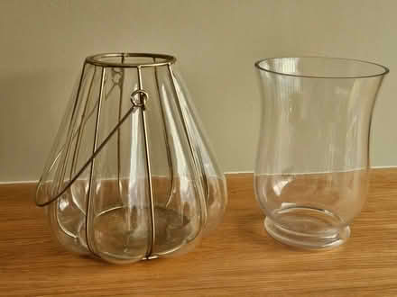 Photo of free Two clear glass lanterns (Chesham HP5) #1