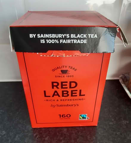 Photo of free Sainsbury's Tea Bags x 160 (Kingsley, Northampton) #1