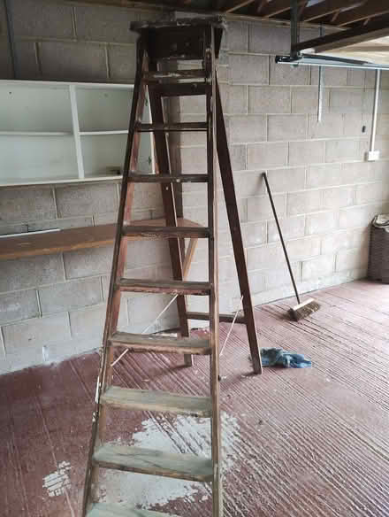 Photo of free Vintage wooden ladder (Edginswell TQ2) #2