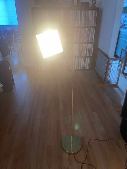 Photo of free Retro MCM brass floor lamp (Near Gibbs Park) #2