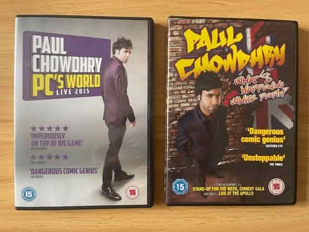 Photo of free 2 x Paul Chowdhry DVDs. Stand Up Comedy (Chorley PR6) #1