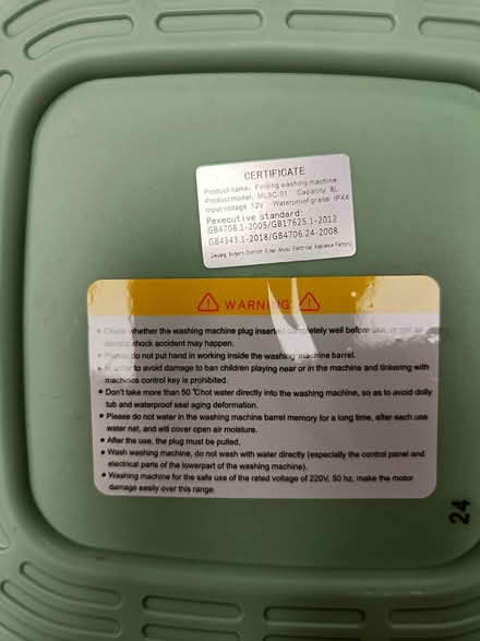 Photo of free Travel portable washing machine (SE18 Royal Herbert Hospital) #3