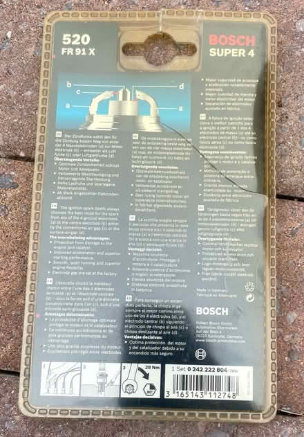Photo of free Bosch Super 4 Spark Plugs (St. Leonards, BH24) #2