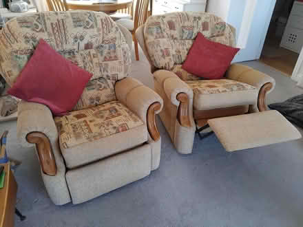 Photo of free 3 piece suite 2 chairs + 3 seat sofa (Babbacombe TQ1) #2