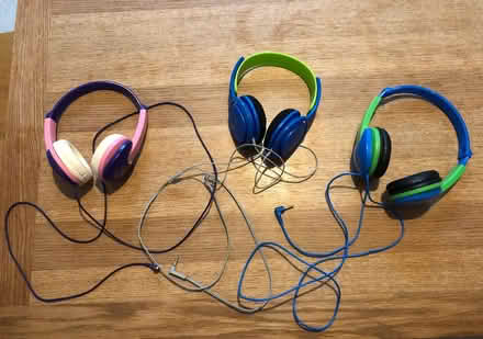 Photo of free 3 pairs kids headphones (Thames Ditton KT7) #1