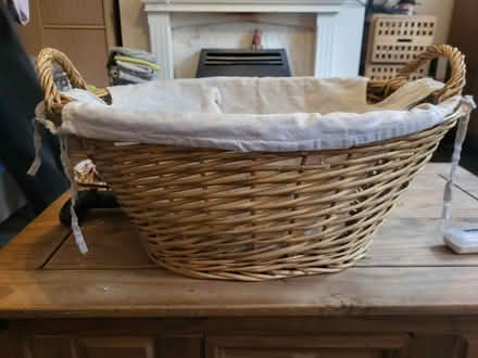 Photo of free Wicker basket with liner (Halifax HX2) #1