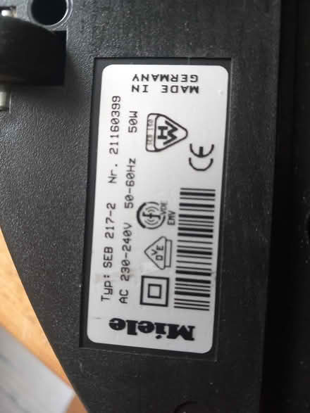 Photo of free Parts for Miele vacuum cleaner (Knaresborough.) #2