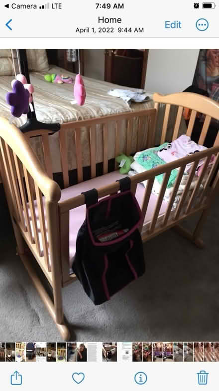 Photo of free Cradle with mattress pad (Hamburg, NJ 07419) #4