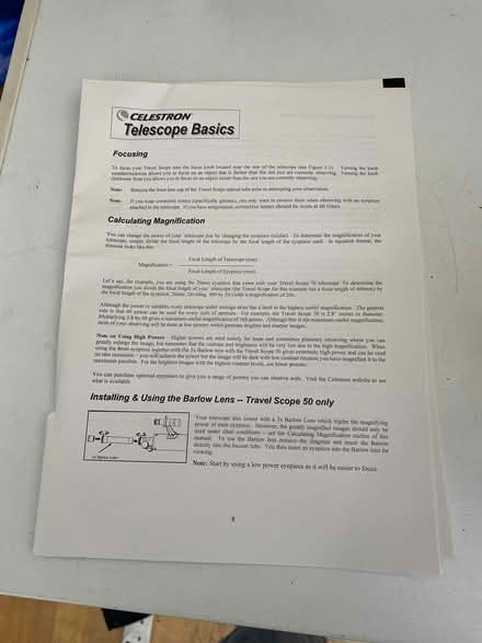 Photo of free Celestron Telescope spares (De561ej belper) #2