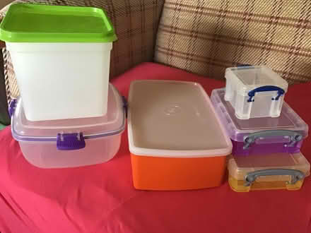 Photo of free Plastic boxes with lids. (Fountainbridge EH3) #1