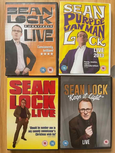 Photo of free 4 x Sean Lock DVDs. Stand up comedy. (Chorley PR6) #1