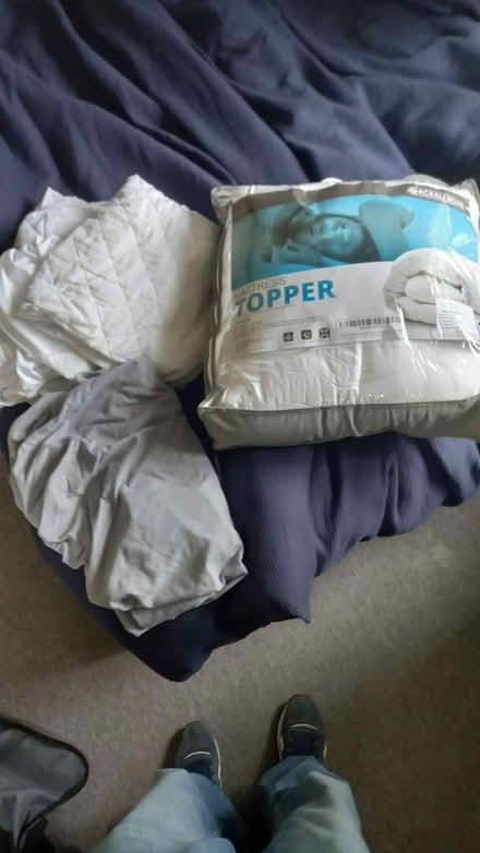 Photo of free Protector, Topper & Fitted sheet (Caterham CR3) #1
