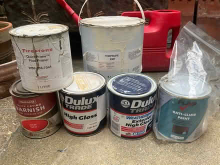 Photo of free Various paints and varnish (Gosforth) #1