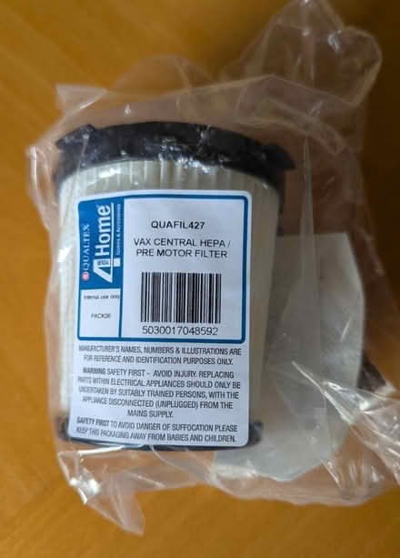 Photo of free VAX HEPA filter (Malvern Link Top WR14) #1