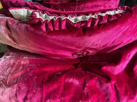 Photo of free Pink velvet heavy curtains PAIR (Iffley OX4) #1