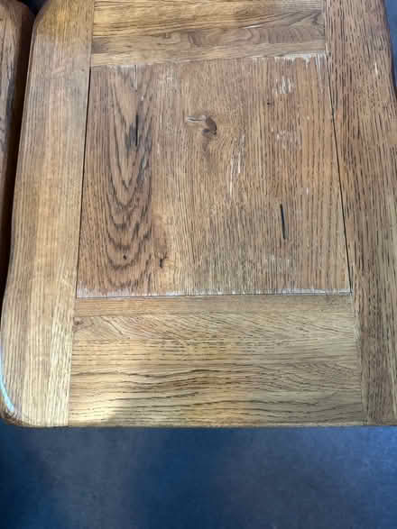 Photo of free X2 small oak side tables (Windlesham GU20) #2