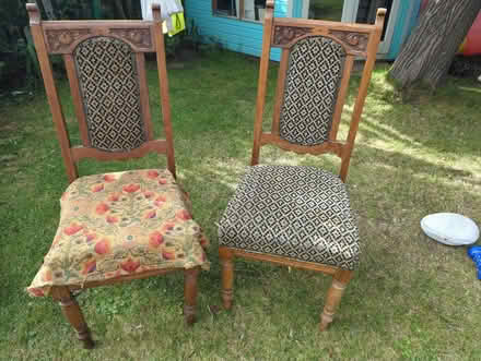 Photo of free 2 oak chairs (Craiglockhart EH14) #1