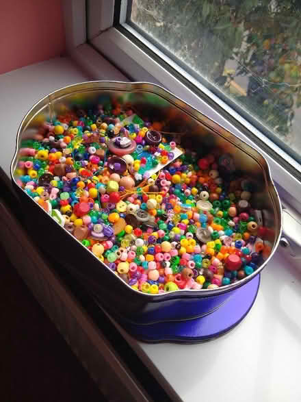 Photo of free Large tin of small beads (Newtown RG1) #1