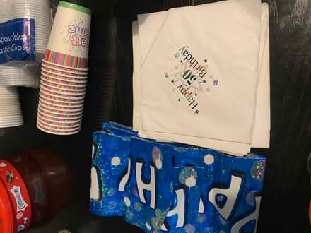Photo of free 50th birthday banner and some serviettes (Edgbaston B5) #1
