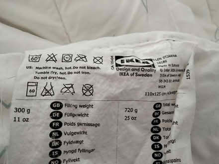 Photo of free IKEA baby quilt/ small duvet (B47) #2