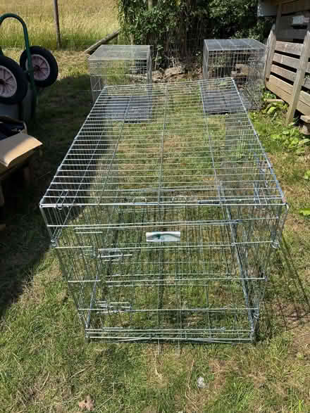 Photo of free 3 metal dog crates (Bettws-y-crwyn LD7) #1