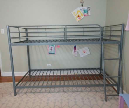 Photo of free Twin over Twin Bunk Bed Frame (Elgin, near Bowes & Nessler) #1