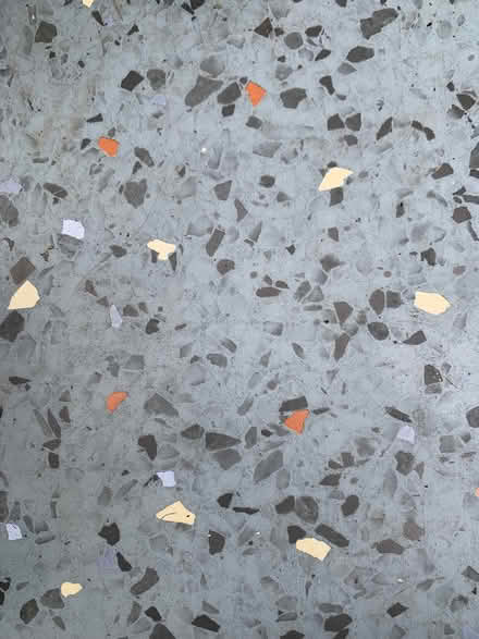 Photo of free Large blue terrazzo floor tiles X2 (Queen's Park BN2) #1