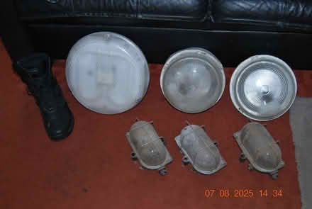 Photo of free Outdoor mains powered lights X 5. (Plank Lane WN7) #1