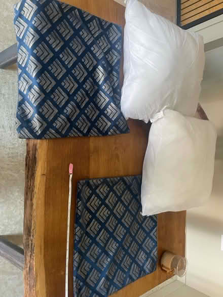 Photo of free Two cushion covers and new inserts (Marlborough) #1