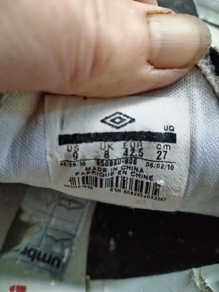 Photo of free Football boots adult 8 (Lowestoft NR32) #2