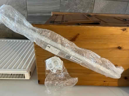 Photo of free Extendable shower rail plus curtain hooks (Burbage SK17) #2
