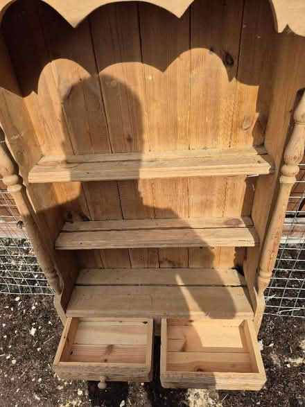 Photo of free Pine wall shelf unit (Holmer Green HP15) #2
