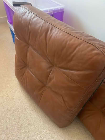 Photo of free Leather sofa cushions x 2 (Marlborough) #2