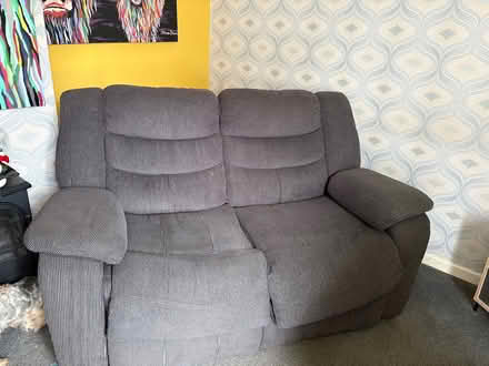Photo of free 2 x recliner 2 seater sofa (ME15 maidstone) #3