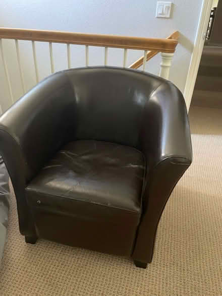Photo of free Faux leather club chairs (Pleasanton, Ca) #2